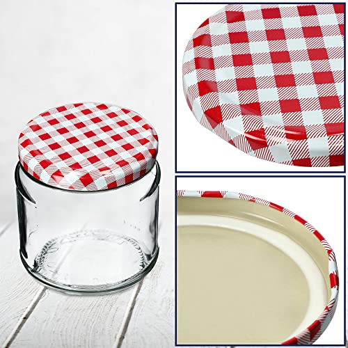 Lot De 200 Couvercles En Métal Pour Bocaux - Diamètre 66 Mm, Fermeture à 4 Filetages - Pour Conserves, Confitures, Marinades